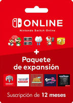 Nintendo Switch Online + Expansión 12 Meses