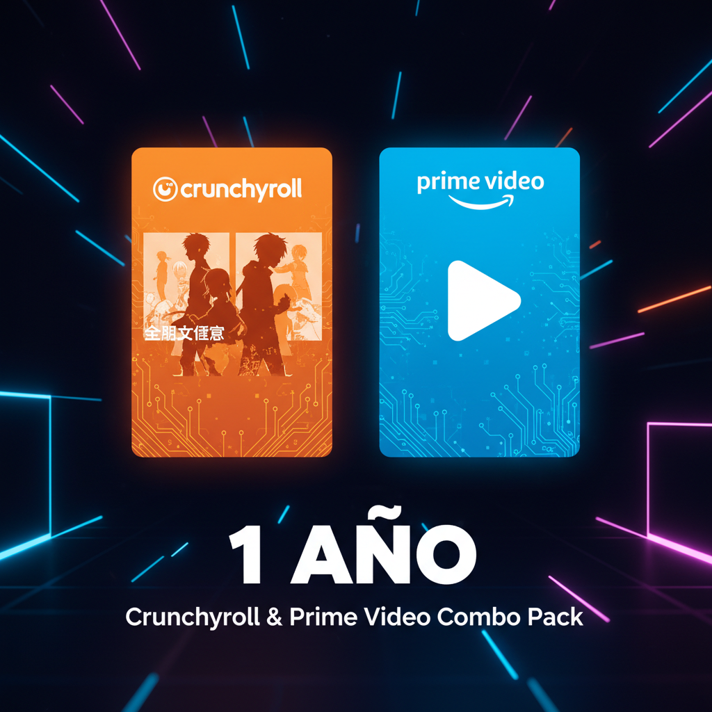 PACK Crunchyroll & Prime video 1 año